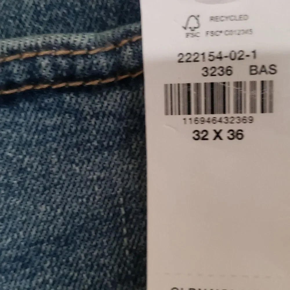 Old‎ Navy Men's Skinny Tough Flex Jeans 32×36 Stretch Denim NEW